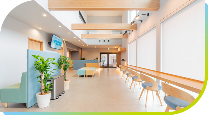 開放感や機能性のある院内